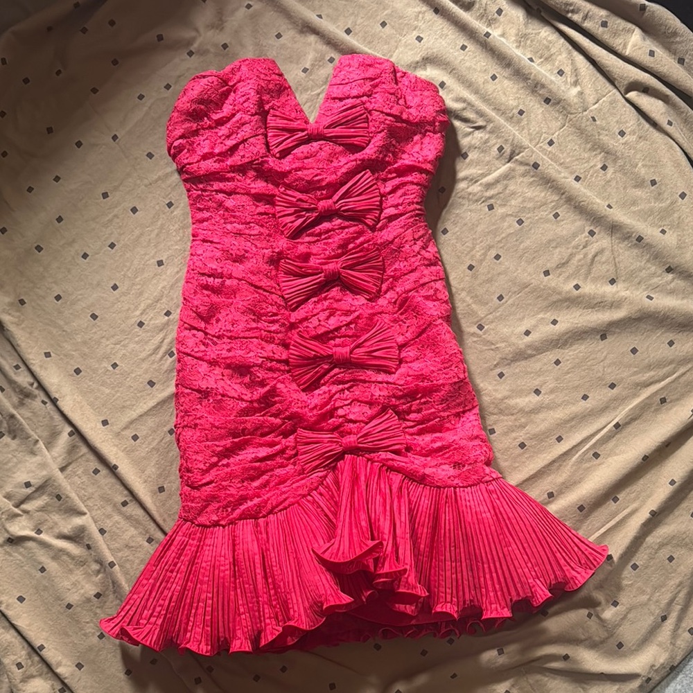 Vintage Eugene Alexander 80's Party Dress w/ bows